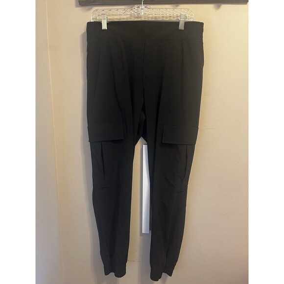 Athleta Pants Women 10 Black Chelsea Utility Jogger Cargo Lightweight Athleisure - Picture 1 of 10